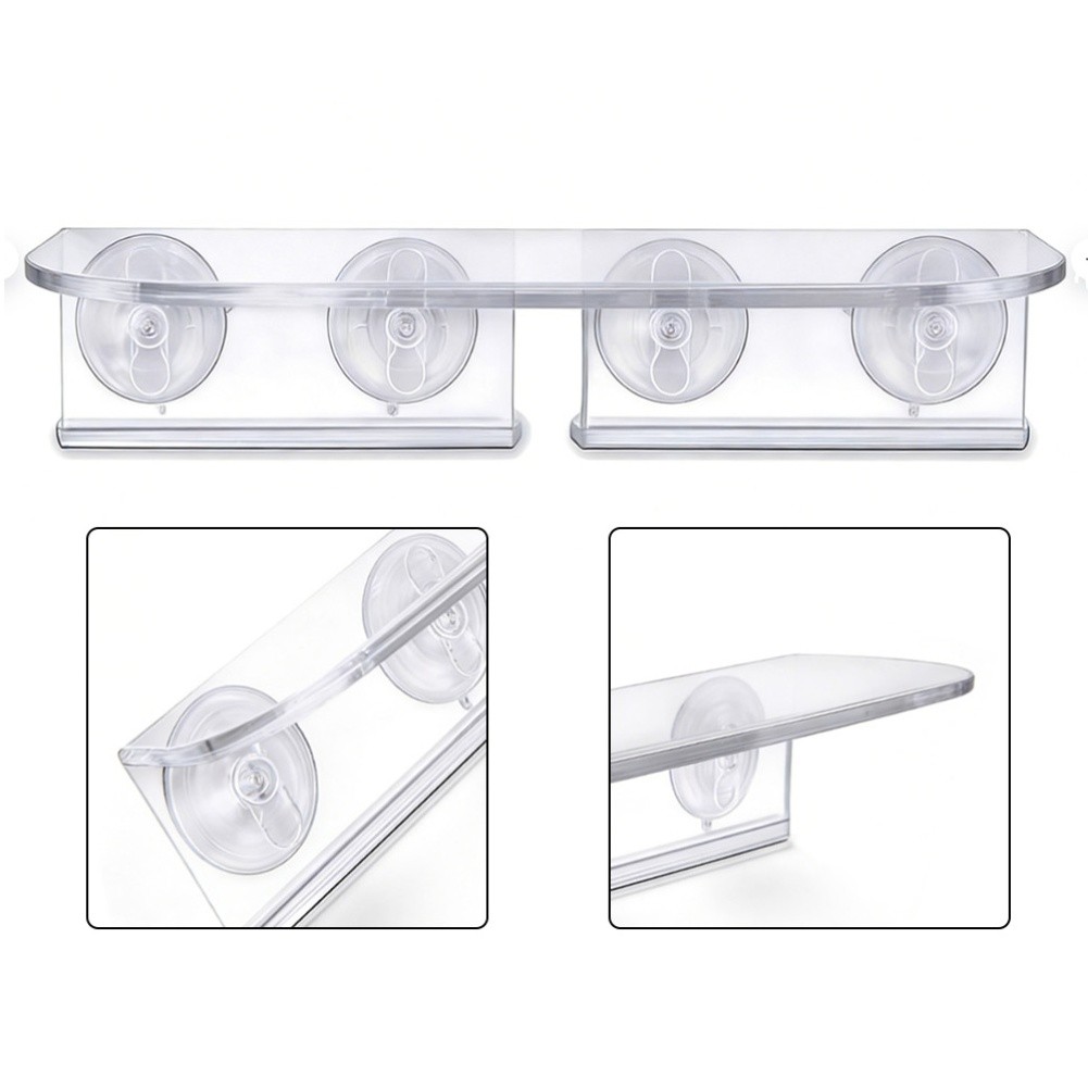 Planted Aquarium Photos - Clear Suction Cup Plant Shelf 30cm