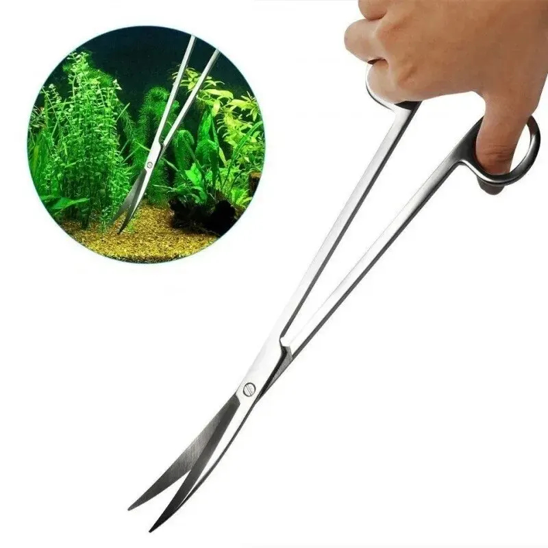 Planted Aquarium Tool Kit - Aquarium Scissors,Extra Long Stainless Steel Cleaning