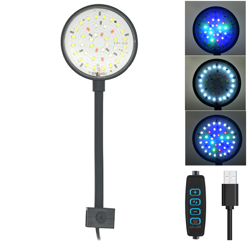USB Aquarium LED Lamp Fish Tan - Planted Aquarium Pendant Light ulasan dan harga
