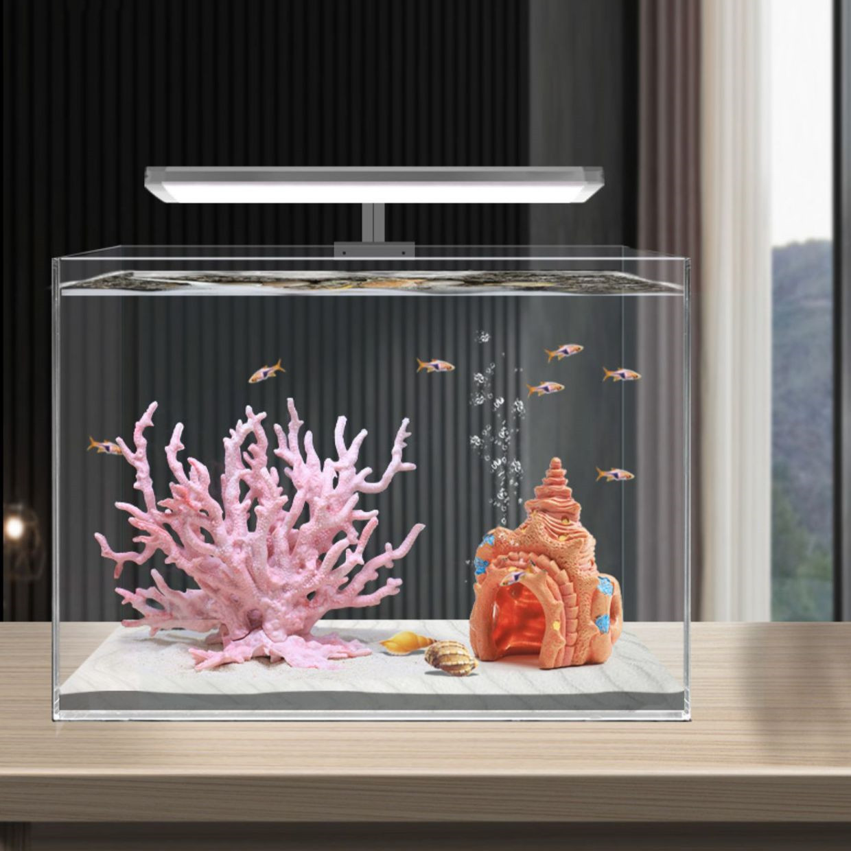 Fish Tank Aquascape Simulation - Planted Aquarium Hard Water ulasan dan harga