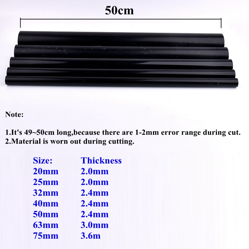2pcs 20~75mm Black PVC Pipe Aq - Planted Aquarium Hard Water ulasan dan harga