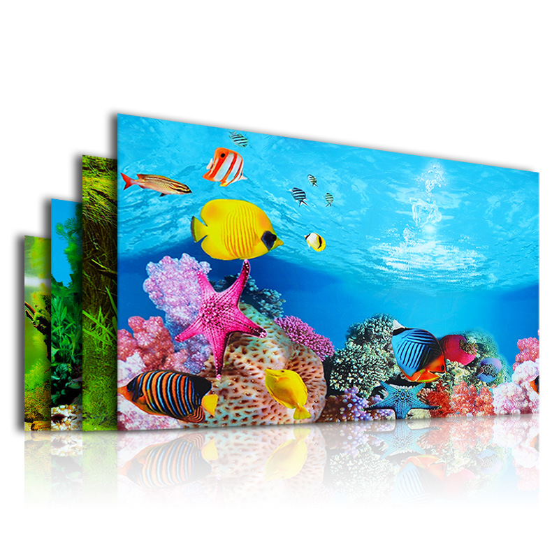 3D Background for Aquarium Dou - Planted Aquarium Wallpaper ulasan dan harga