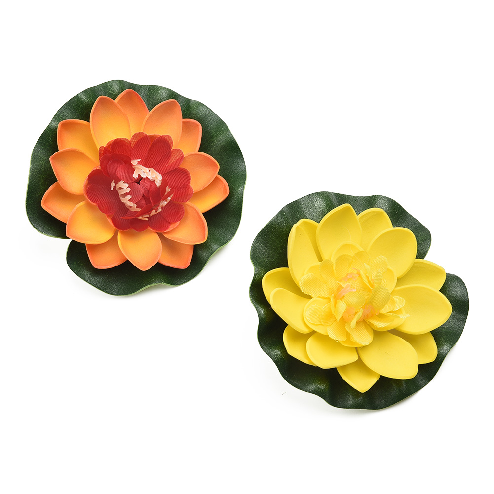 EVA-Based Artificial Lotus Flo - Aquarium Plant Red Lotus ulasan dan harga